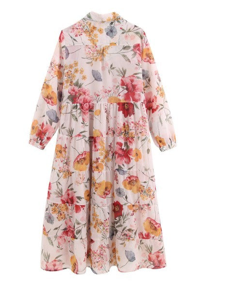 Robe fleurie deux pièces pour femme