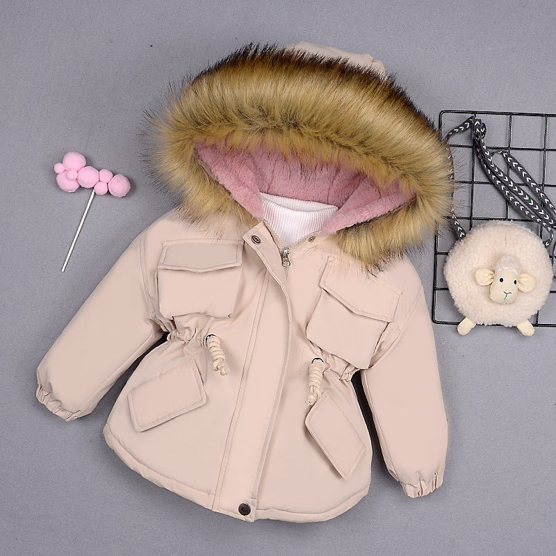 Children's Winter Cotton-padded Jacket Thickened Cotton-padded Coat