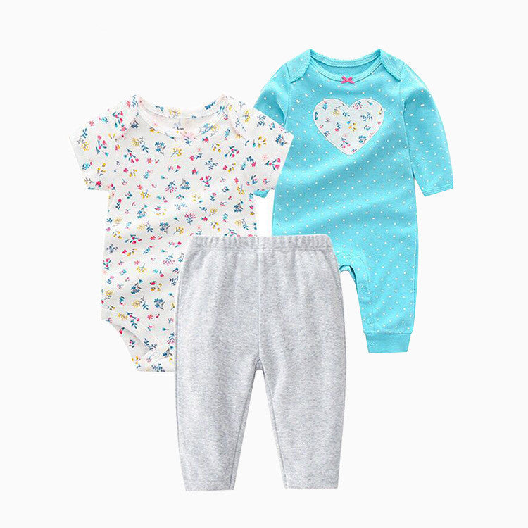 Costume trois pièces pour vêtements pour bébés, printemps et automne