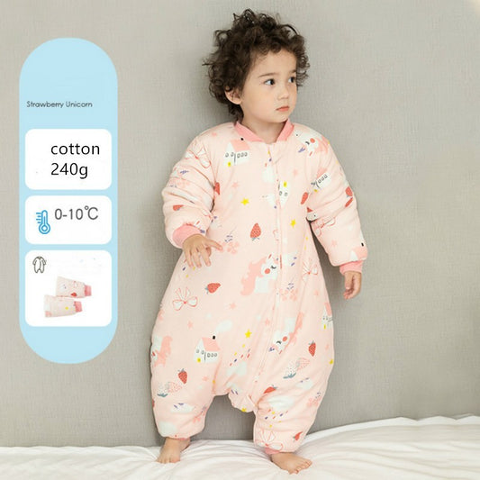 Baby autumn and winter one-piece pajamas