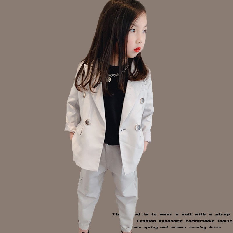 Children's Business Suit Handsome Girl Dresses Of Bride Fellow Kids Costume For Piano Performance Children Little Boy Suit Jacket Spring