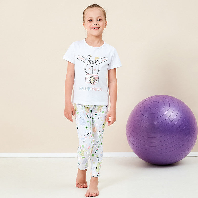 Cartoon printed trousers yoga wear