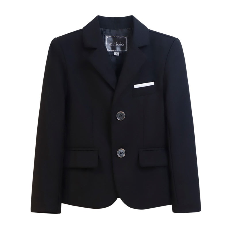 Boys' Suit Handsome Children's Single Suit Jacket Korean Style Solid Color