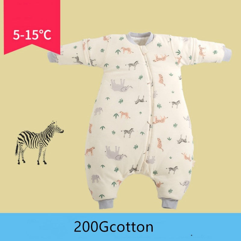 Baby autumn and winter one-piece pajamas