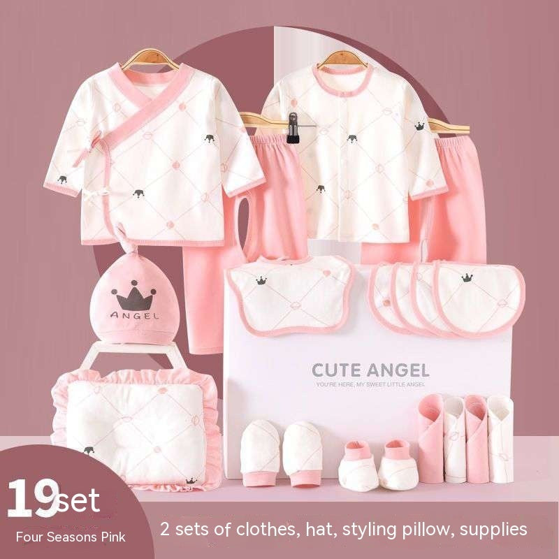 Vêtements pour bébés, costume en pur coton pour nouveau-né, coffret cadeau