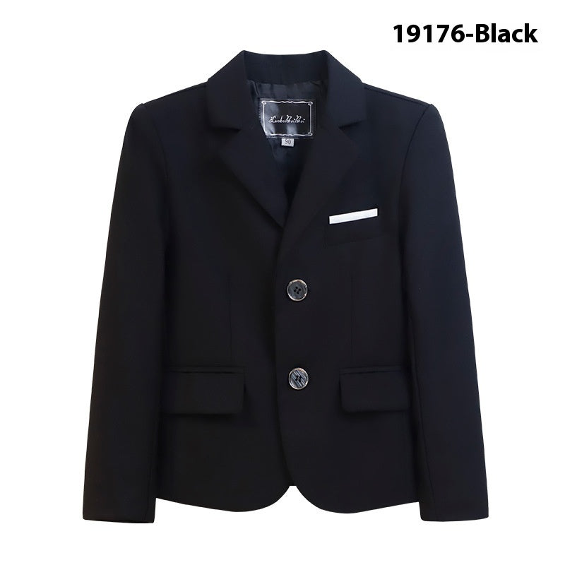 Boys' Suit Handsome Children's Single Suit Jacket Korean Style Solid Color