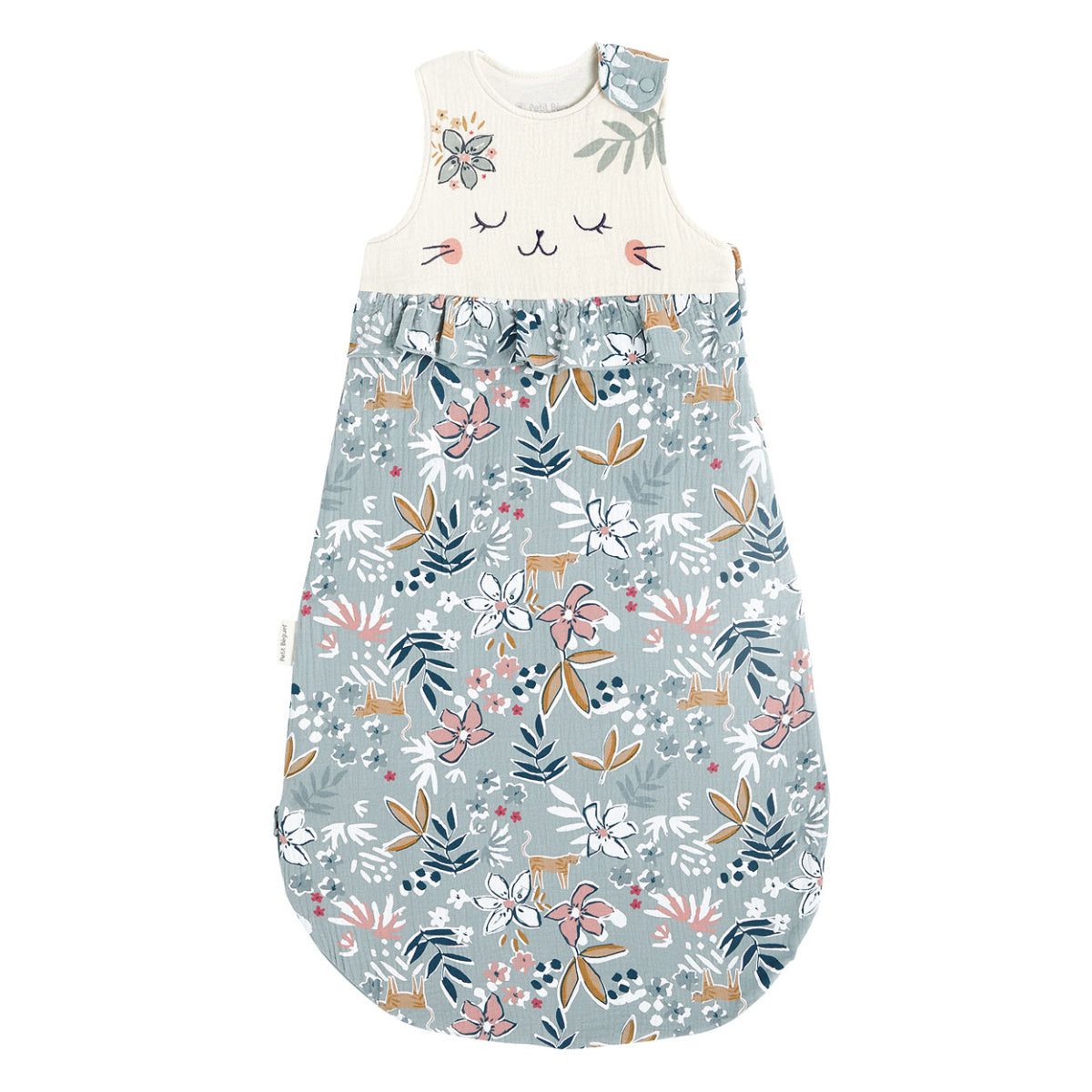 Sac de couchage doux en coton couleur bébé