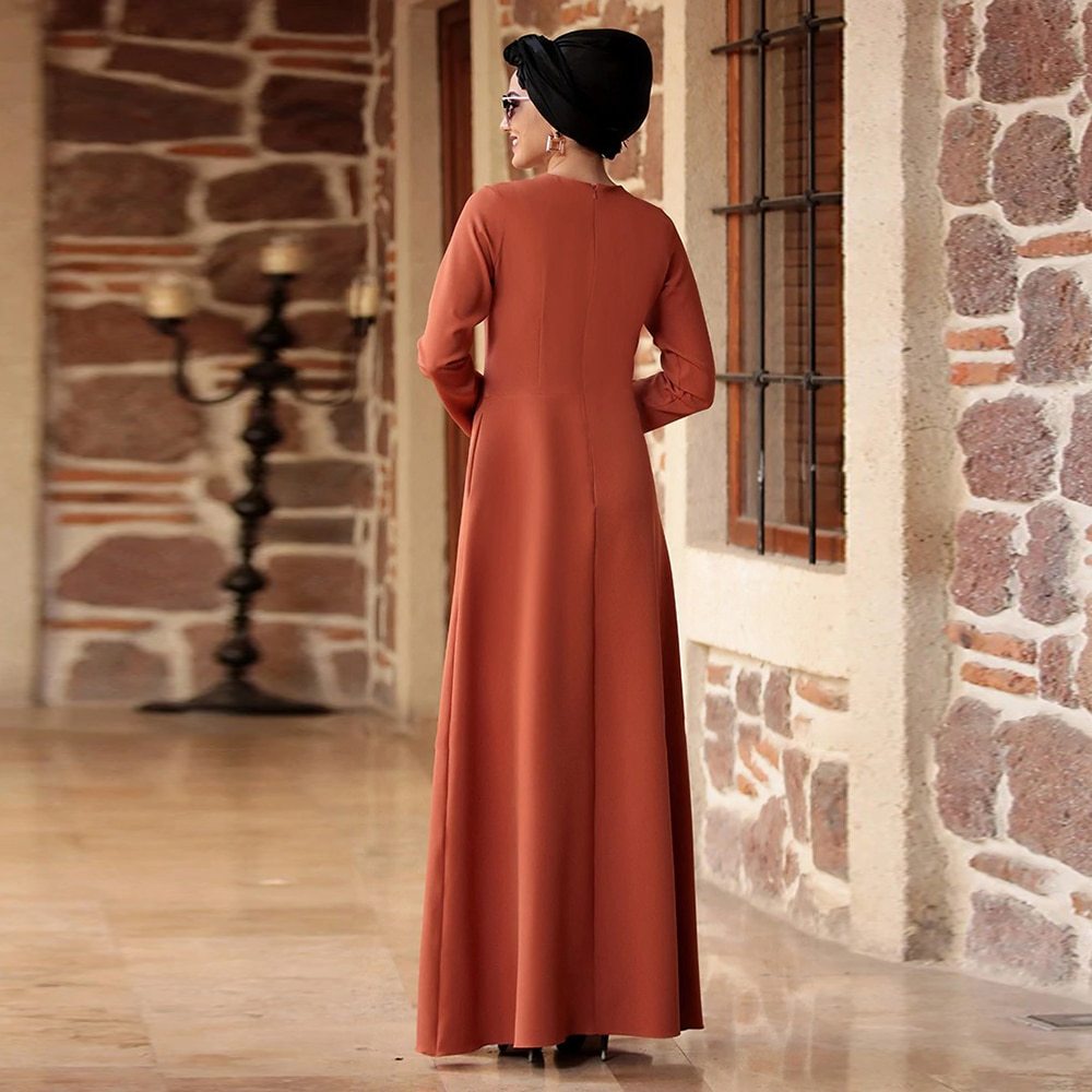 Robe de soirée pour femmes musulmanes, robe de banquet, robe de culte