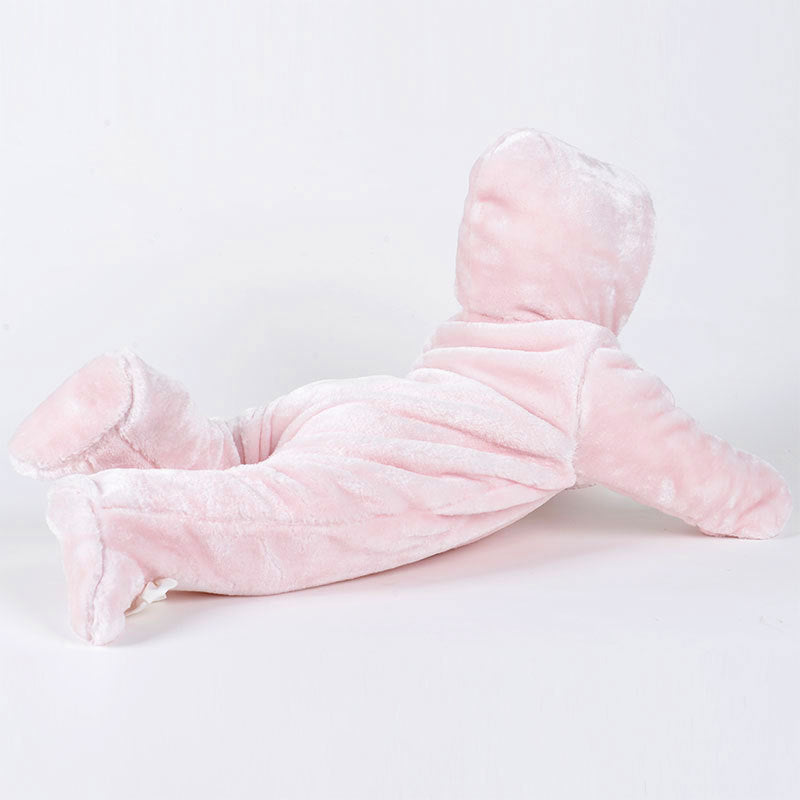 Costume de Pleine Lune pour Bébé en Polaire Corail