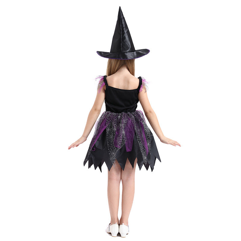 Costume de sorcière pour enfants d'Halloween