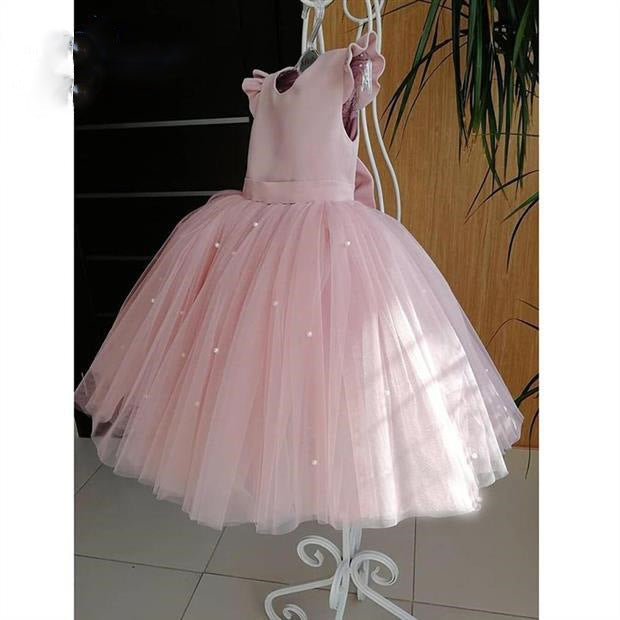 Robe de princesse à fleurs pour filles, tenue longue pour anniversaire européen et américain