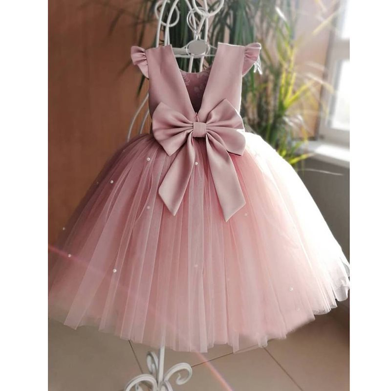 Robe de princesse à fleurs pour filles, tenue longue pour anniversaire européen et américain