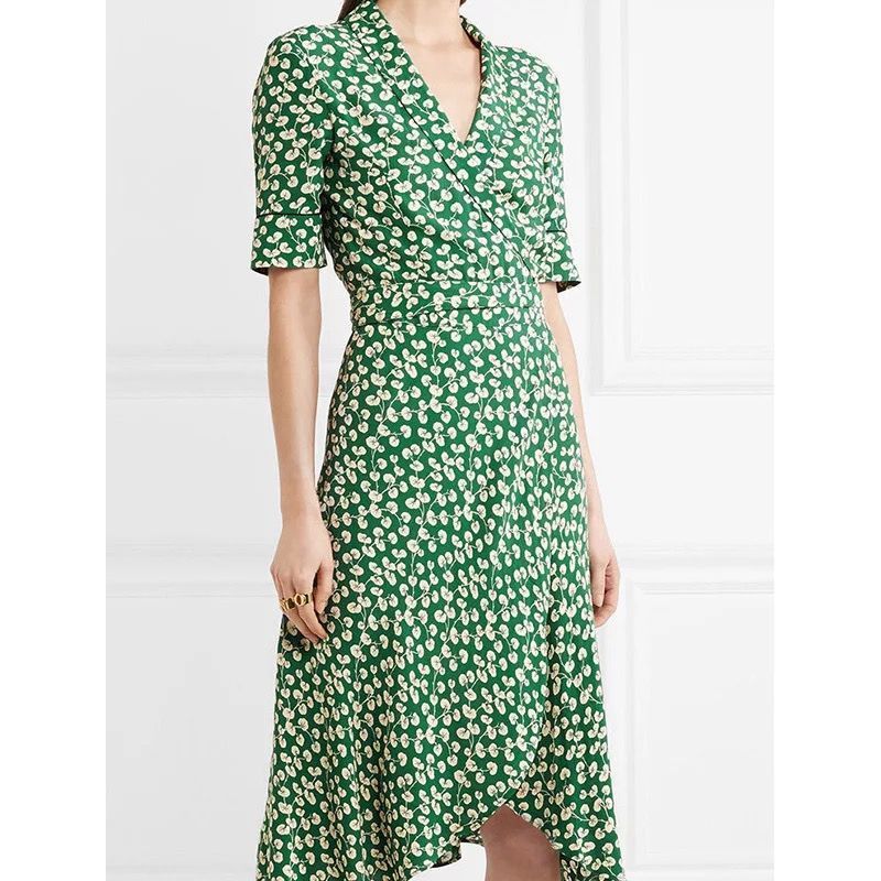 Vestido floral de verano francés con temperamento para mujer