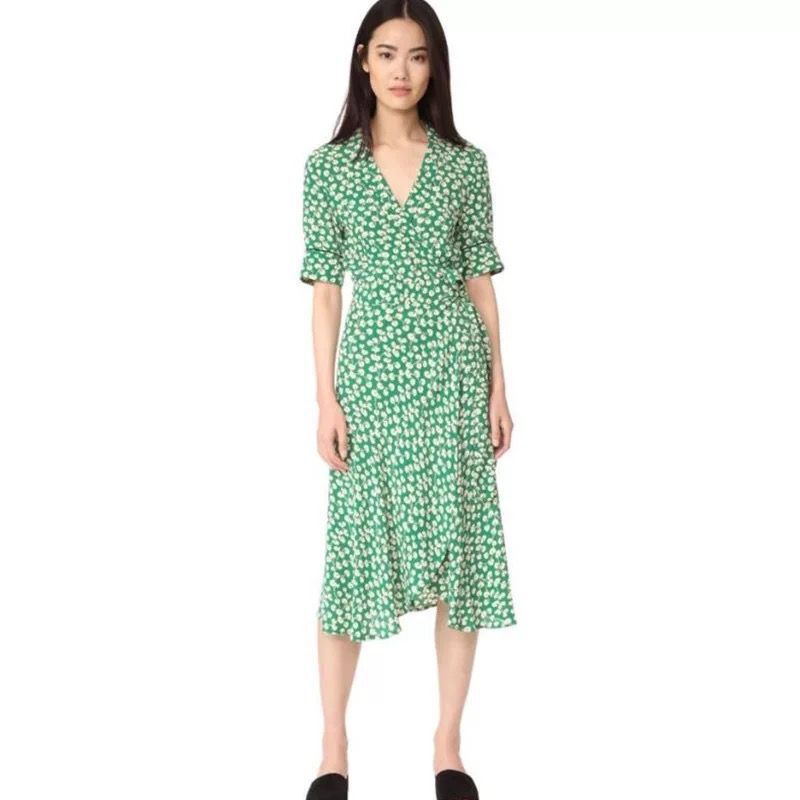 Vestido floral de verano francés con temperamento para mujer