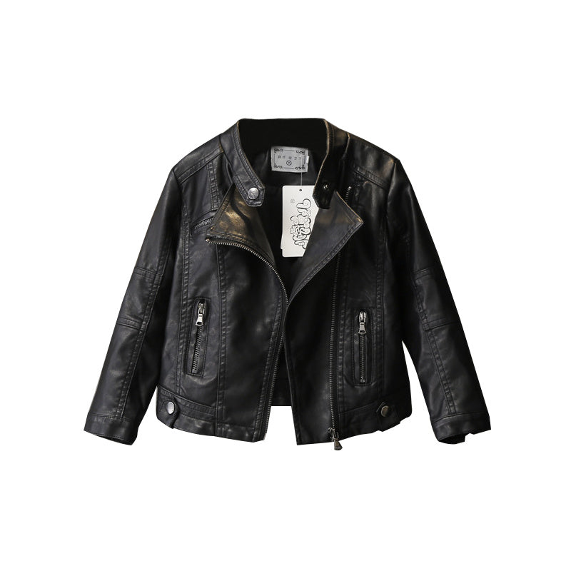 Boys And Girls Warm And Trendy Leather Jackets