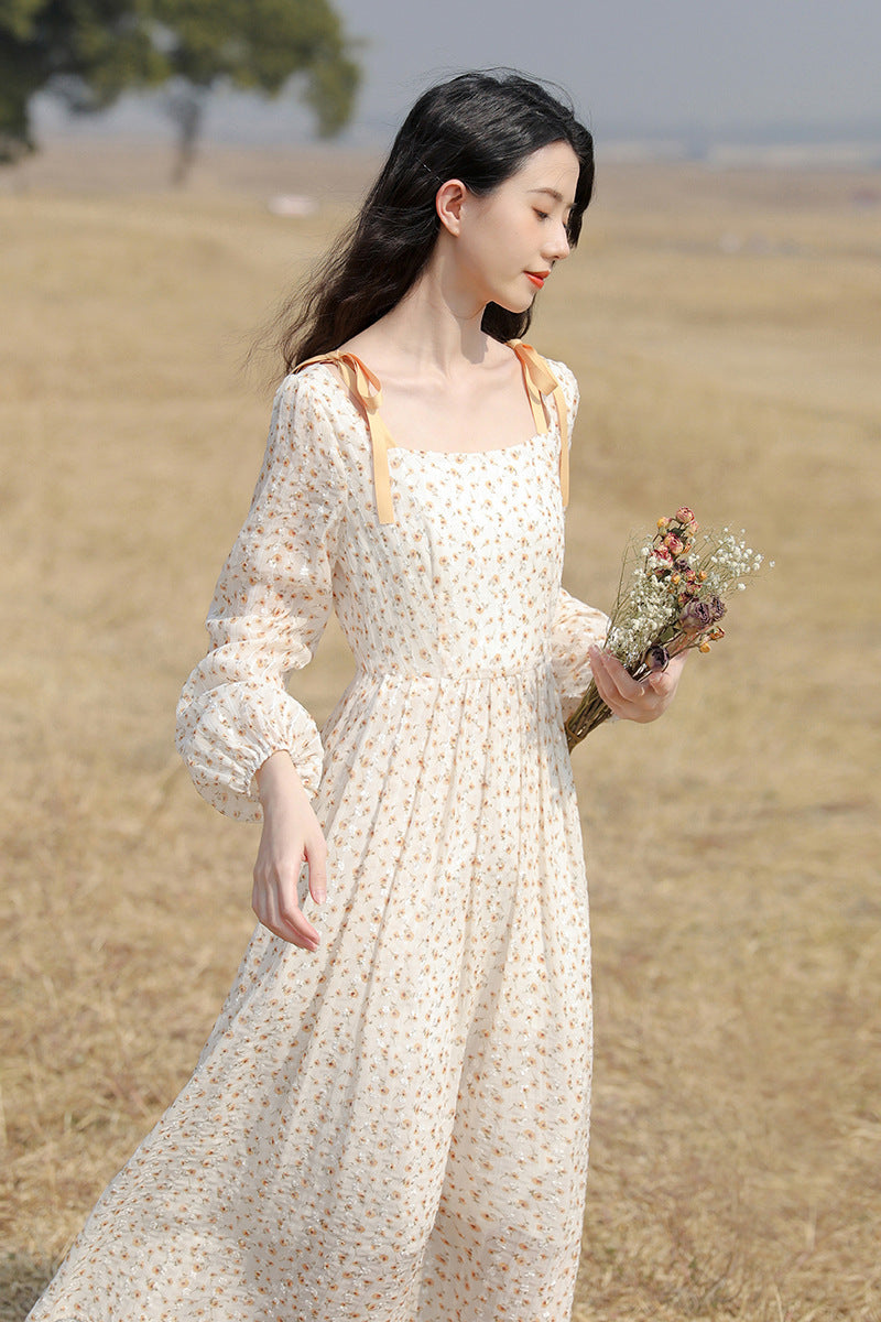 Chiffon Floral Temperament Gentle Wind Skirt