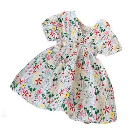 Girls Princess Dress Floral Long Skirt