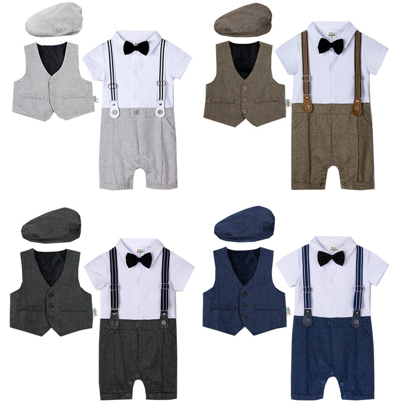 Baby Boy Suit One-piece Gentleman Suit