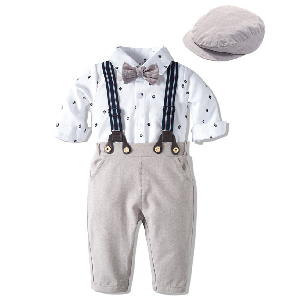 Costume kaki à manches longues, vêtements pour bébés garçons, vêtements pour enfants, nouvelle collection d'automne