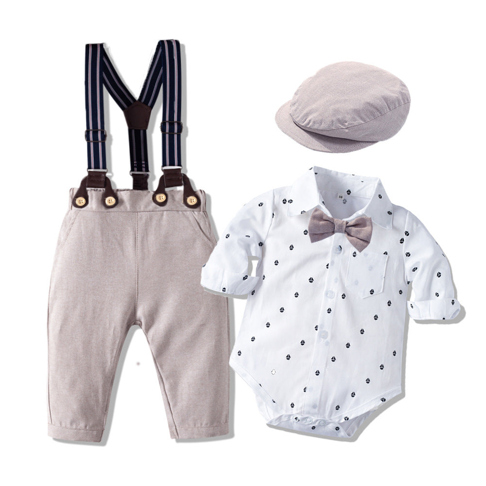 Costume kaki à manches longues, vêtements pour bébés garçons, vêtements pour enfants, nouvelle collection d'automne