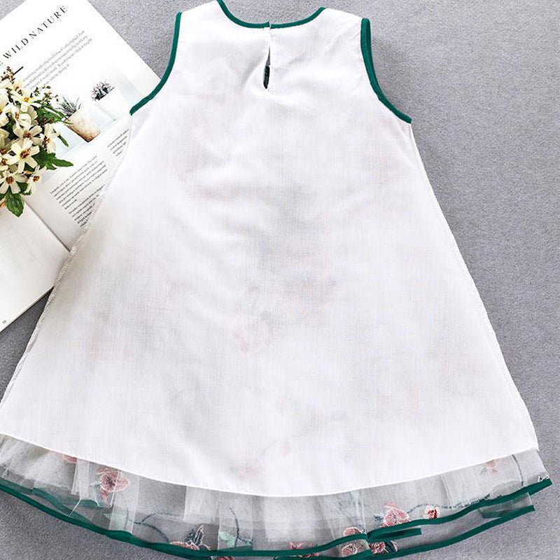 Fashionable Cute Girls' Vest Loose Dress