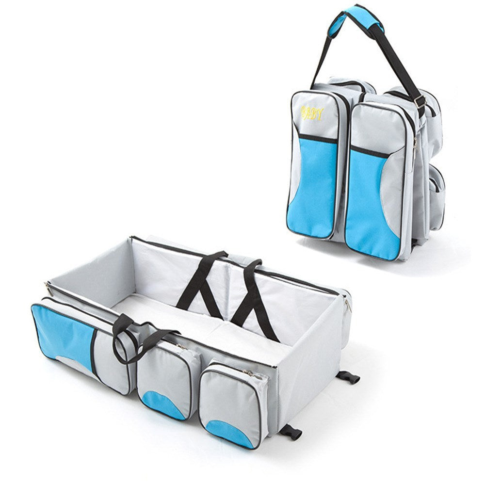 Lit pliant pour bébé, sac pour maman, Portable, à une épaule, multifonctionnel, grande capacité, sortie Portable