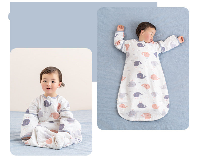 Bethes Baby Gauze Sleeping Bag Spring, Autumn And Summer Thin Section Newborn Child Anti-Kick, Four-Season General Baby Anti-Starter