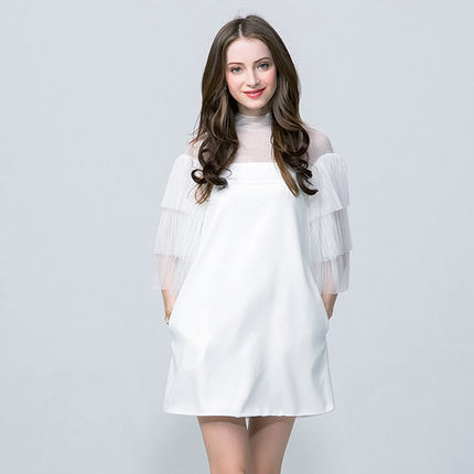 Robe ample, petite robe blanche