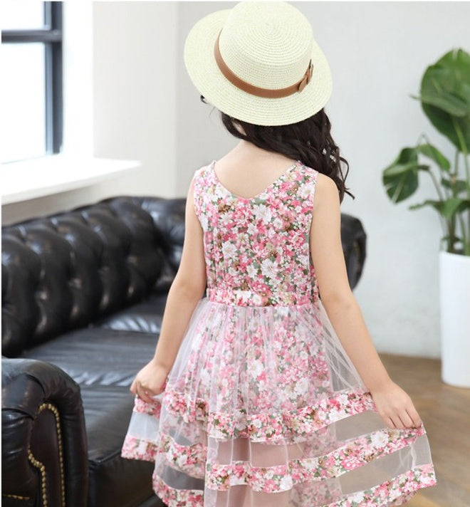 Robe d'été à fleurs pour bébé fille