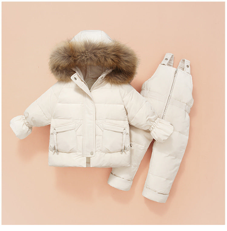 Children'S Down Jackets, Baby Down Suits, Two-Piece Winter Suits For Boys And Girls