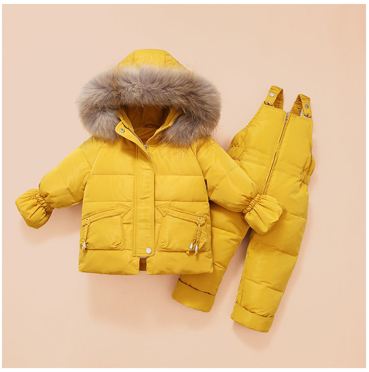 Children'S Down Jackets, Baby Down Suits, Two-Piece Winter Suits For Boys And Girls