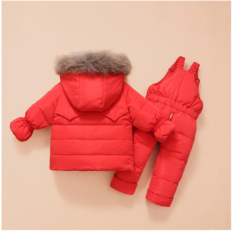 Children'S Down Jackets, Baby Down Suits, Two-Piece Winter Suits For Boys And Girls