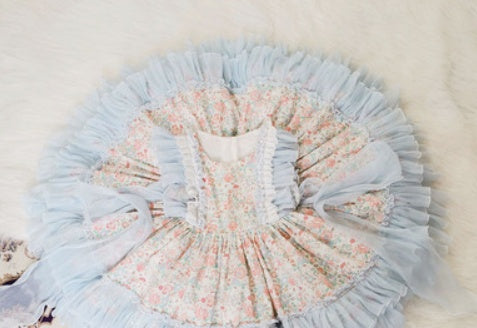 Kidsx Spanishx Dressx Forx Girlsx Babyx lolitax Princessx floralx Childrenx Birthdayx Partyx ballx robex impriméx Dreesx