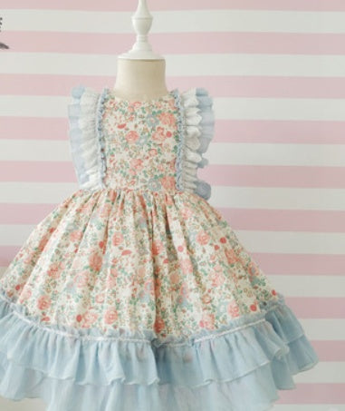 Kidsx Spanishx Dressx Forx Girlsx Babyx lolitax Princessx floralx Childrenx Birthdayx Partyx ballx robex impriméx Dreesx