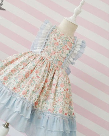 Kidsx Spanishx Dressx Forx Girlsx Babyx lolitax Princessx floralx Childrenx Birthdayx Partyx ballx robex impriméx Dreesx