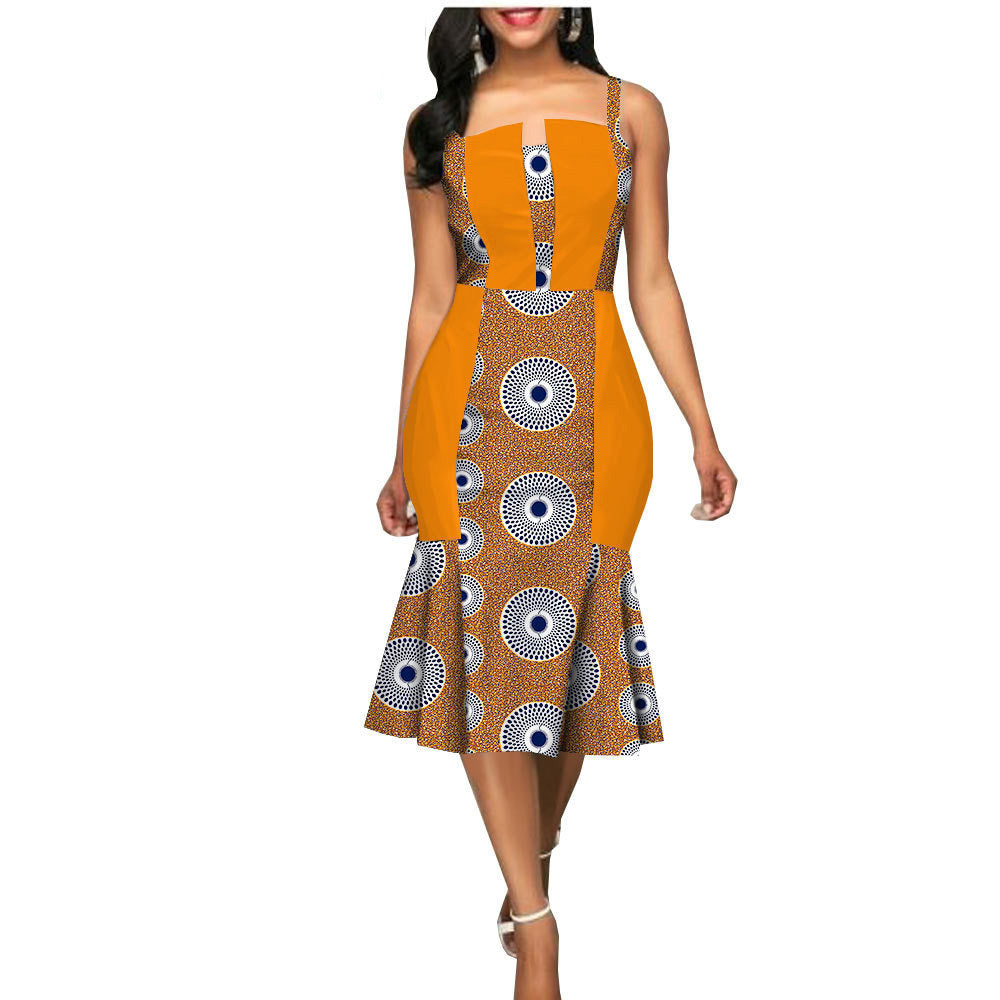 African Custom Summer Dress Women'S Party Dress African Clothes Summer Dress