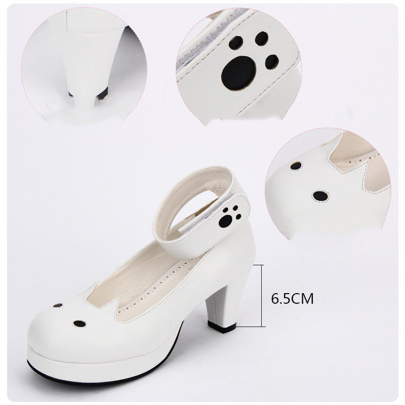 Nouveau Original Lolita chaussures habillées rêve Stiletto chaussures pour femmes mignon motif Animal Anime chaussures