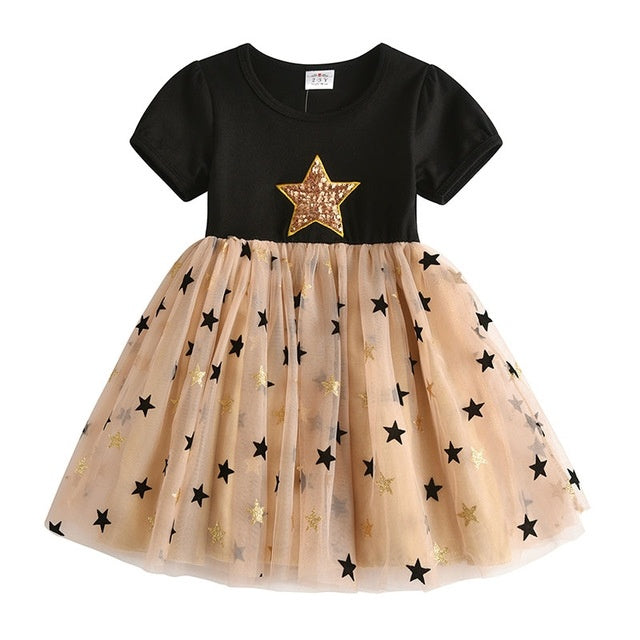 Lace Children'S Clothing Girls Dress Year Holiday Small 0-9Y Cartoon Bow