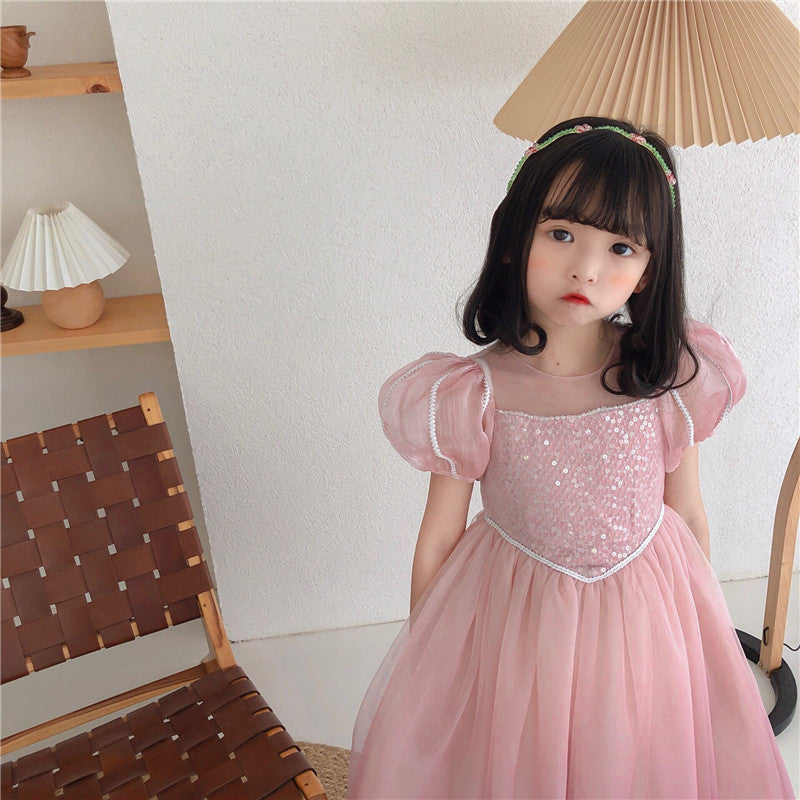 Aisha Princess Dress Western Style Mesh Dress