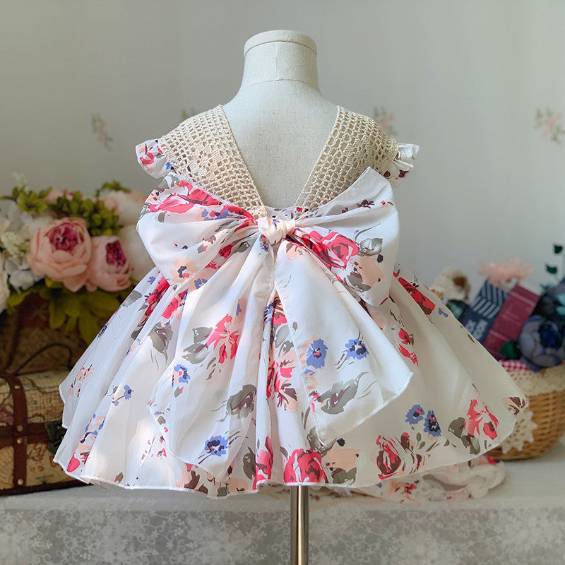 Robe de princesse avec beau dos pour filles, robe Lolita