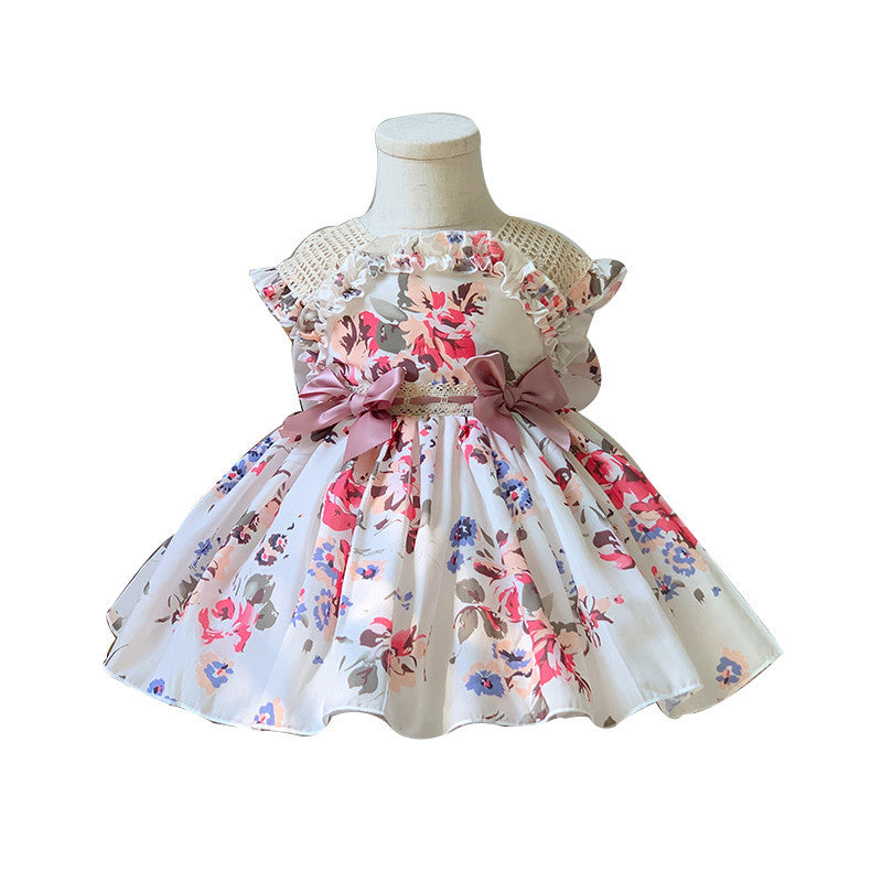 Robe de princesse avec beau dos pour filles, robe Lolita