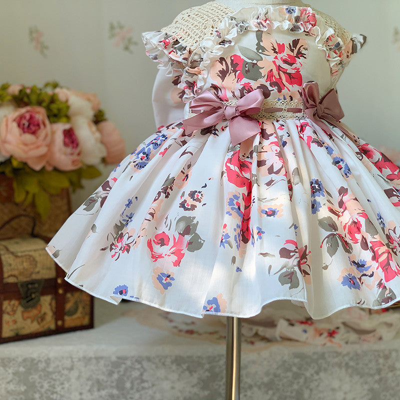 Robe de princesse avec beau dos pour filles, robe Lolita