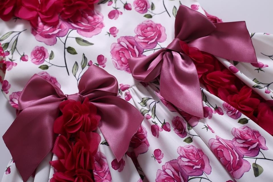 Robe à fleurs pour filles, jolie fleur d'anniversaire