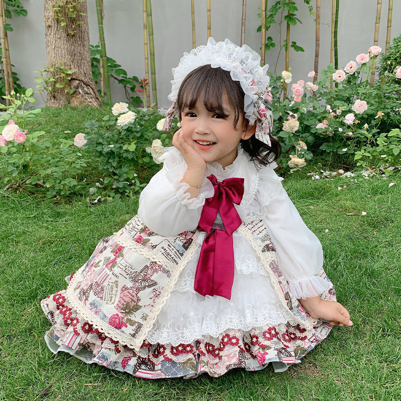 Vestido de princesa lolita para bebé, vestido lolita para niños, vestido lolita para niña, vestido de otoño