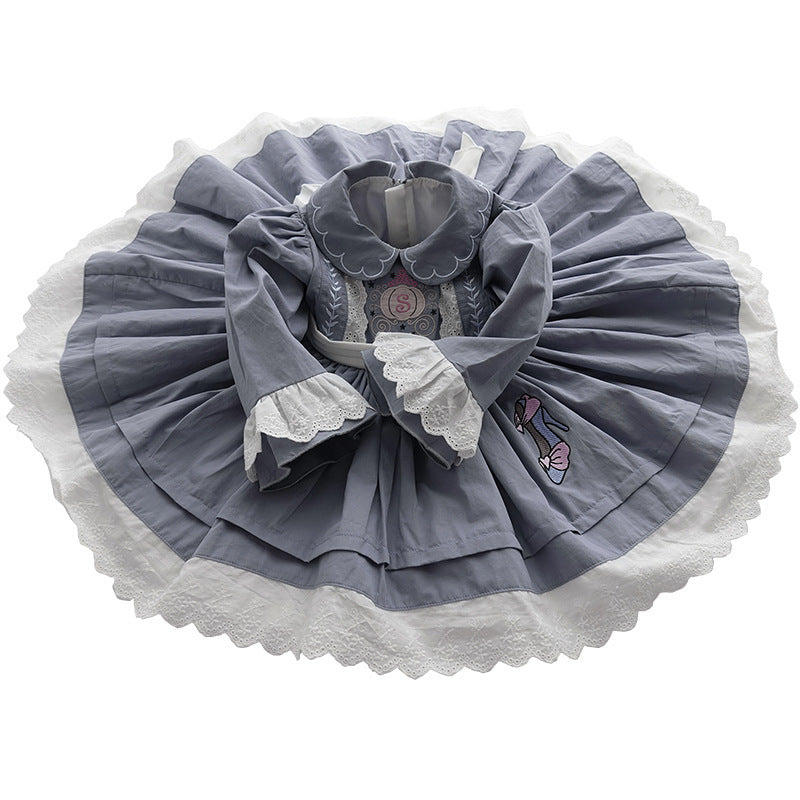 Cake Skirt Lolita Children's Dress Girls Lolita College Style Spanish Princess Dress