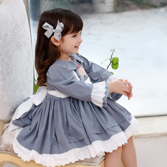 Cake Skirt Lolita Children's Dress Girls Lolita College Style Spanish Princess Dress