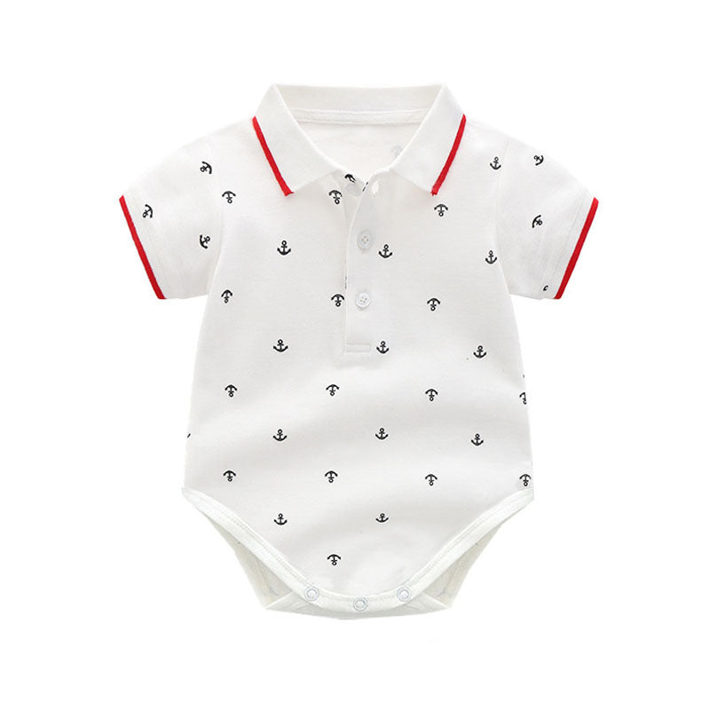 Costume de gentleman pour bébé garçon, barboteuse imprimée