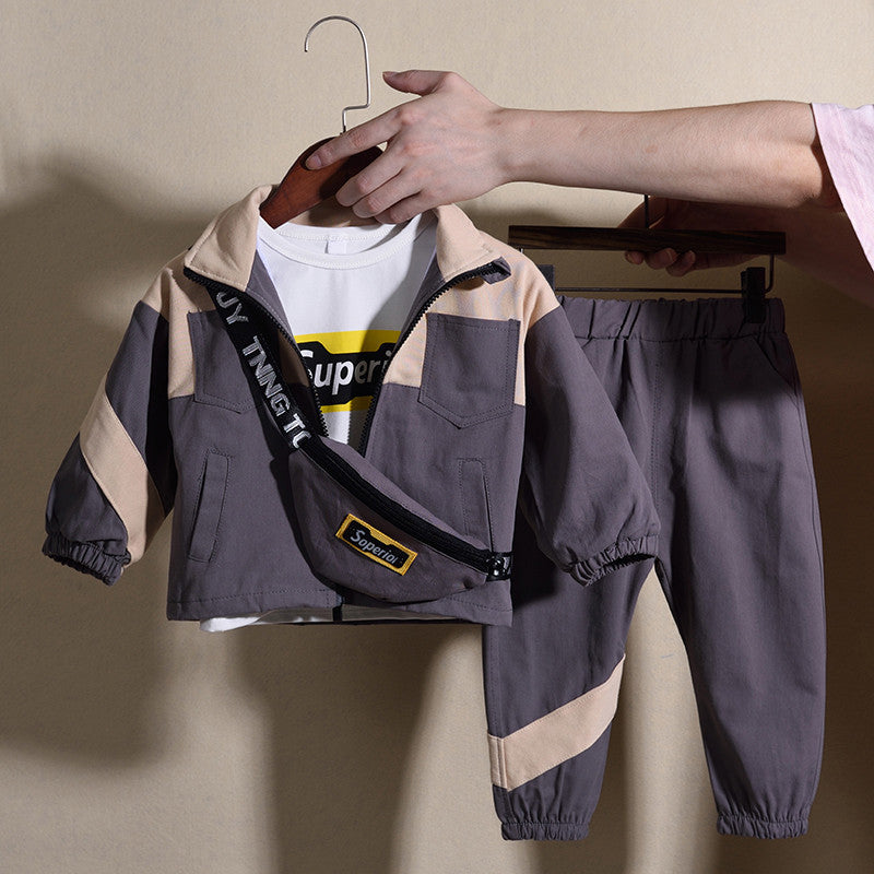 Tenue trois pièces pour bébé, printemps et automne, Style coréen, beau