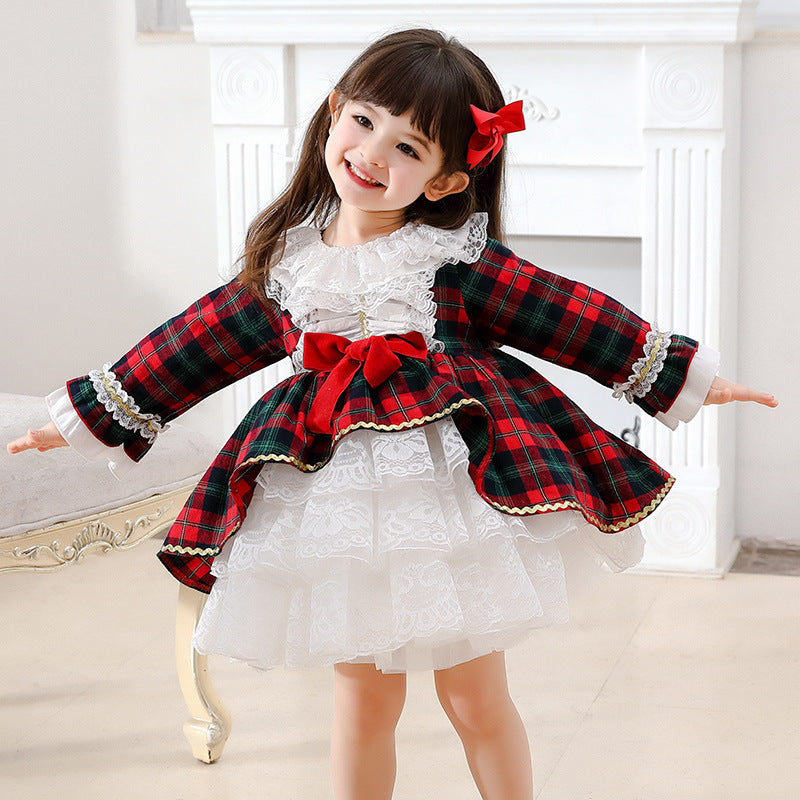 21 Years New Spring Girl Princess Dress British Style Spanish Palace Child Dress Dress Child Dress