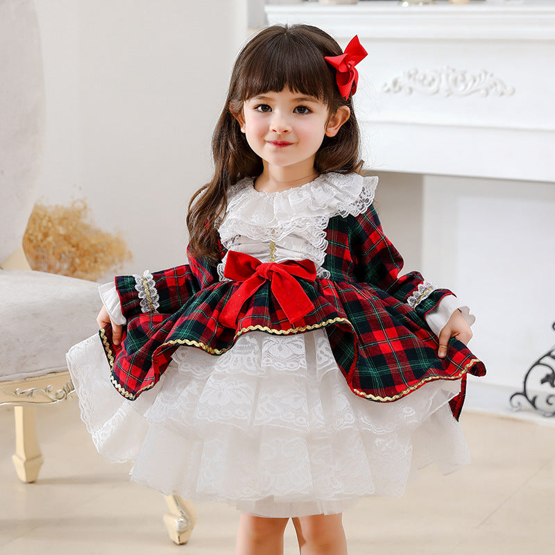 21 Years New Spring Girl Princess Dress British Style Spanish Palace Child Dress Dress Child Dress